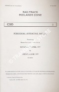 Book cover of Periodical Operating Notice containing General Instructions and Notices, 5 April to 6 June 1997 by Railtrack Midlands